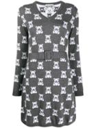 Moschino Teddy Bear Knitted Dress - Grey