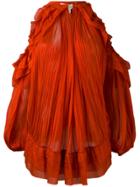 Maria Lucia Hohan Mousseline Top - Red