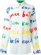 Jc De Castelbajac Vintage Letter Print Shirt