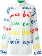 Jc De Castelbajac Vintage Letter Print Shirt