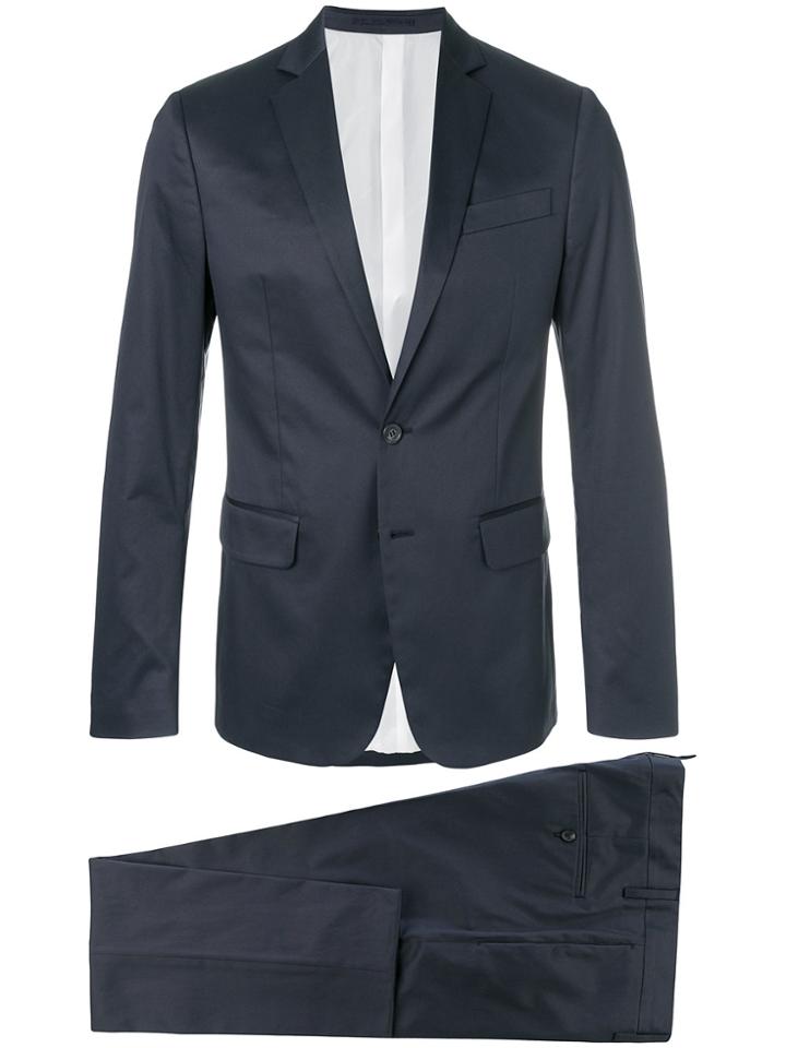 Tagliatore Checked Two-piece Suit - Grey
