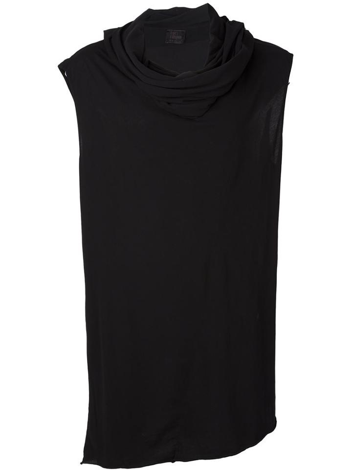 Lost & Found Ria Dunn Cowl Neck 'scarf' Tank Top, Men's, Size: Large, Black, Cotton