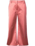 Sies Marjan Classic Cropped Trousers - Pink & Purple
