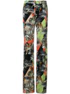 Blugirl Jungle Print Flare Trousers - Multicolour
