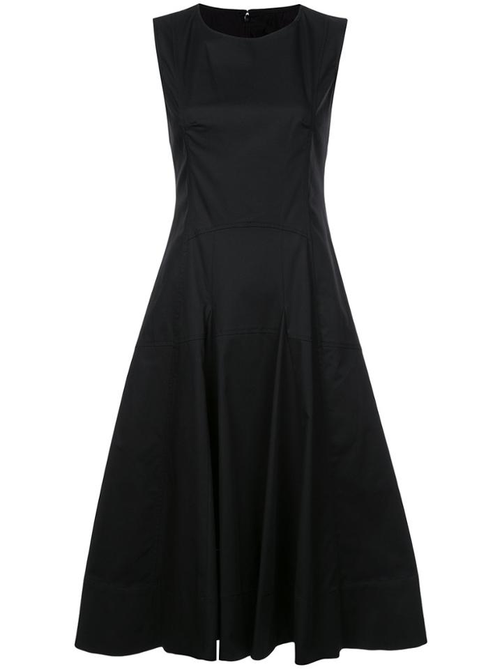 Derek Lam Sleeveless Dress With Flare Skirt - Black