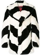 G.v.g.v. Striped Oversized Coat - Black