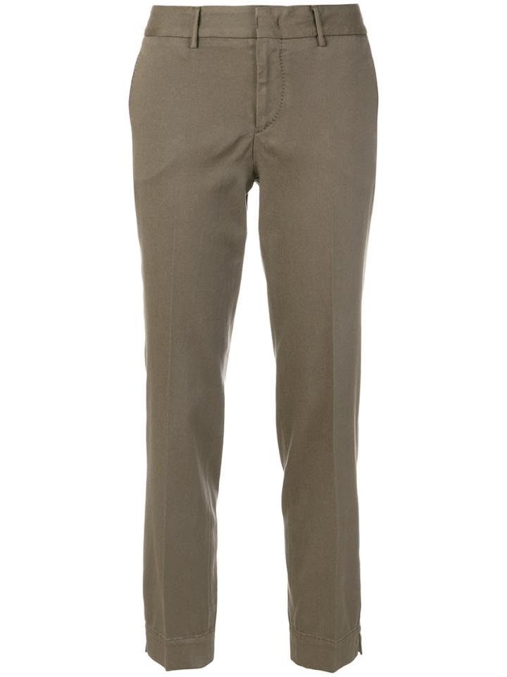 Pt01 Cropped Tailored Trousers - Nude & Neutrals