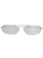 Balenciaga Eyewear Oval Frame Sunglasses - Silver