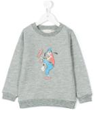 Simple Kids - Goofy Print Sweatshirt - Kids - Cotton/polyester - 4 Yrs, Grey