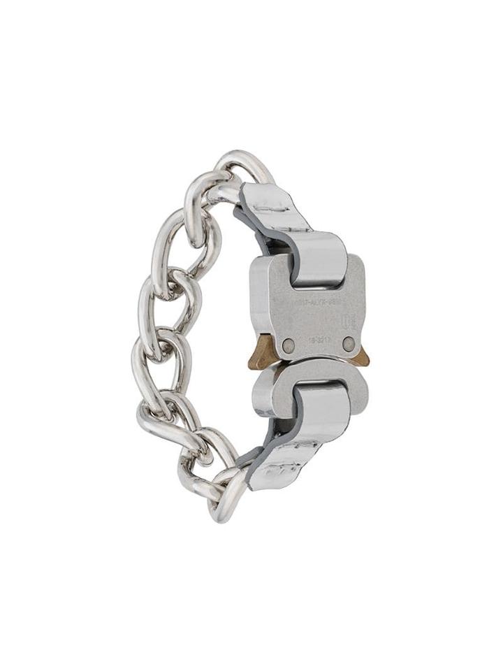 1017 Alyx 9sm Buckle Detail Chain Bracelet - Silver