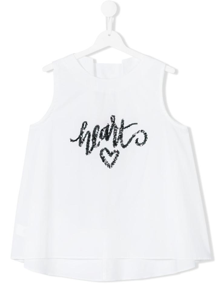 Loredana - Stretch Flared Blouse - Kids - Cotton/spandex/elastane - 14 Yrs, White