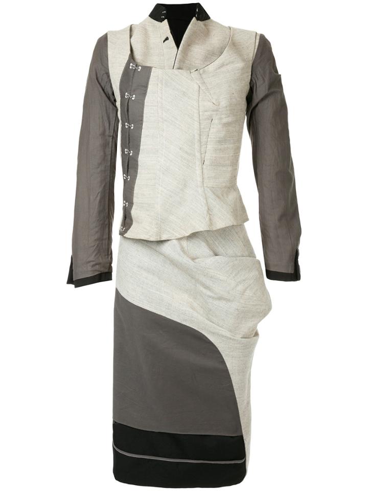 Comme Des Garçons Layered Skirt Suit - Black