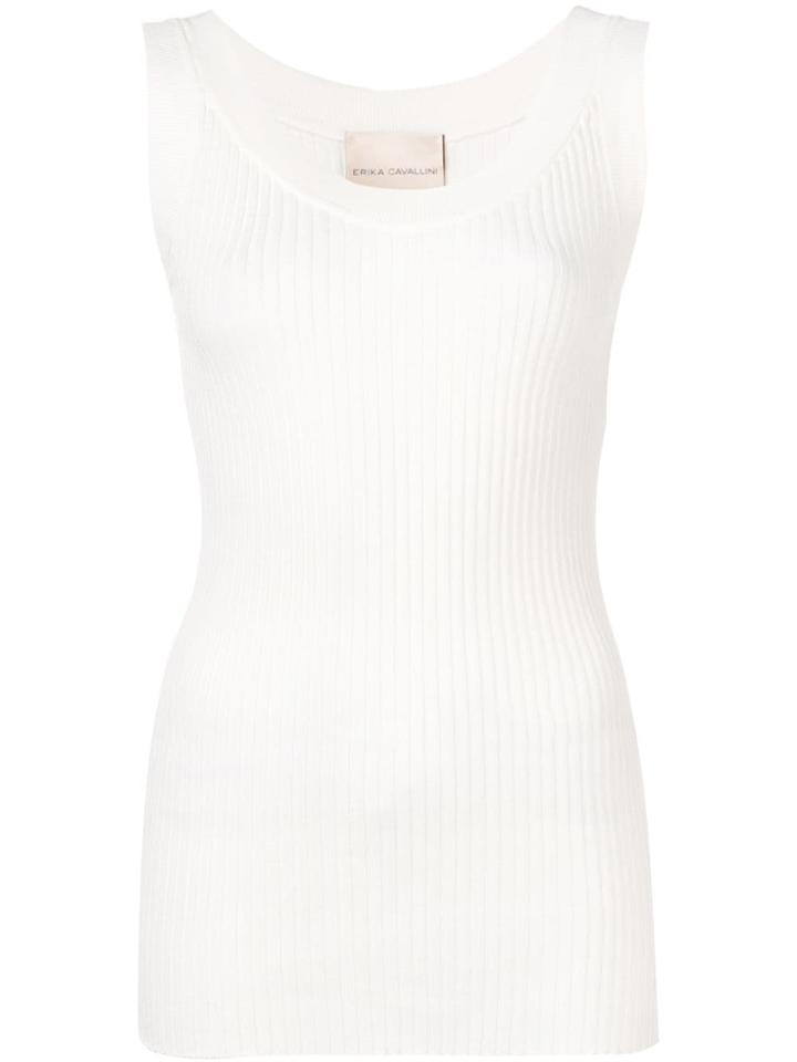 Erika Cavallini Plain Tank-top - White