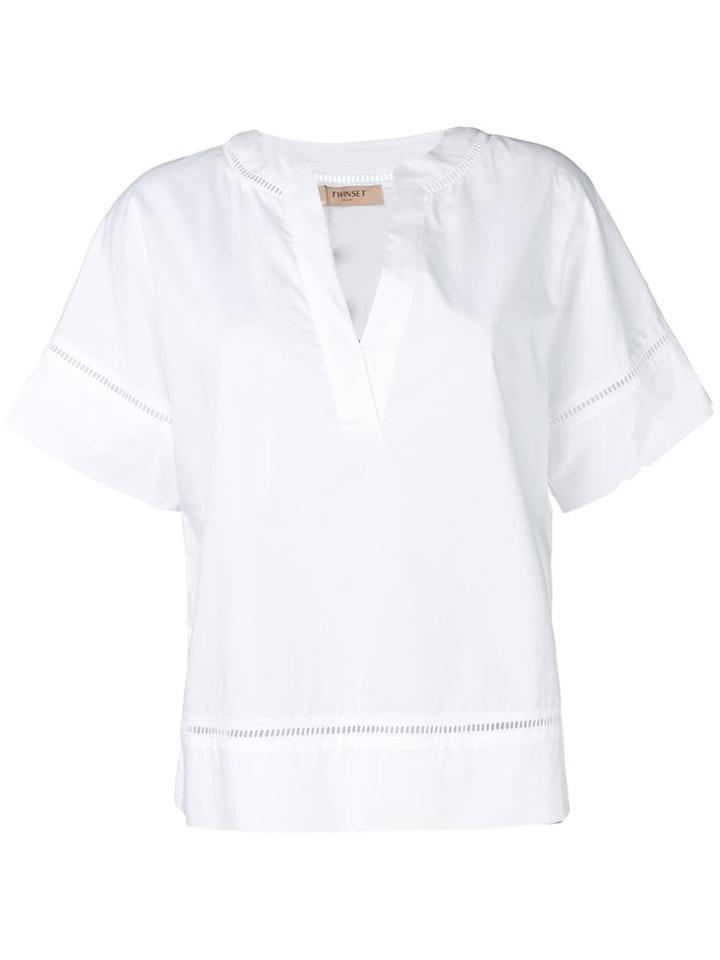 Twin-set Poplin Shirt - White