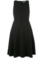 Tony Cohen - Embroidered Shift Dress - Women - Polyester - 36, Black, Polyester