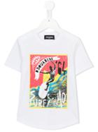 Dsquared2 Kids Surf Print T-shirt, Boy's, Size: 8 Yrs, White