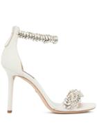 Badgley Mischka Fiorenza Embellished Sandals - White