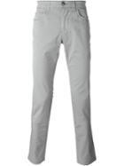 Fay Slim Fit Trousers, Men's, Size: 38, Grey, Cotton/spandex/elastane
