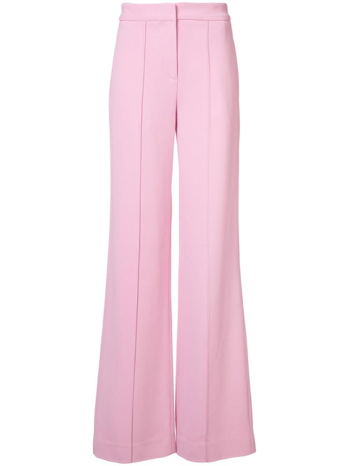 Adam Lippes Flared Pants - Pink & Purple