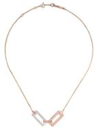 Chopard 18kt Rose And 18kt White Gold Ice Cube Necklace - Fairmined