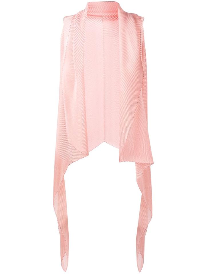 Emporio Armani Sheer Gilet - Neutrals