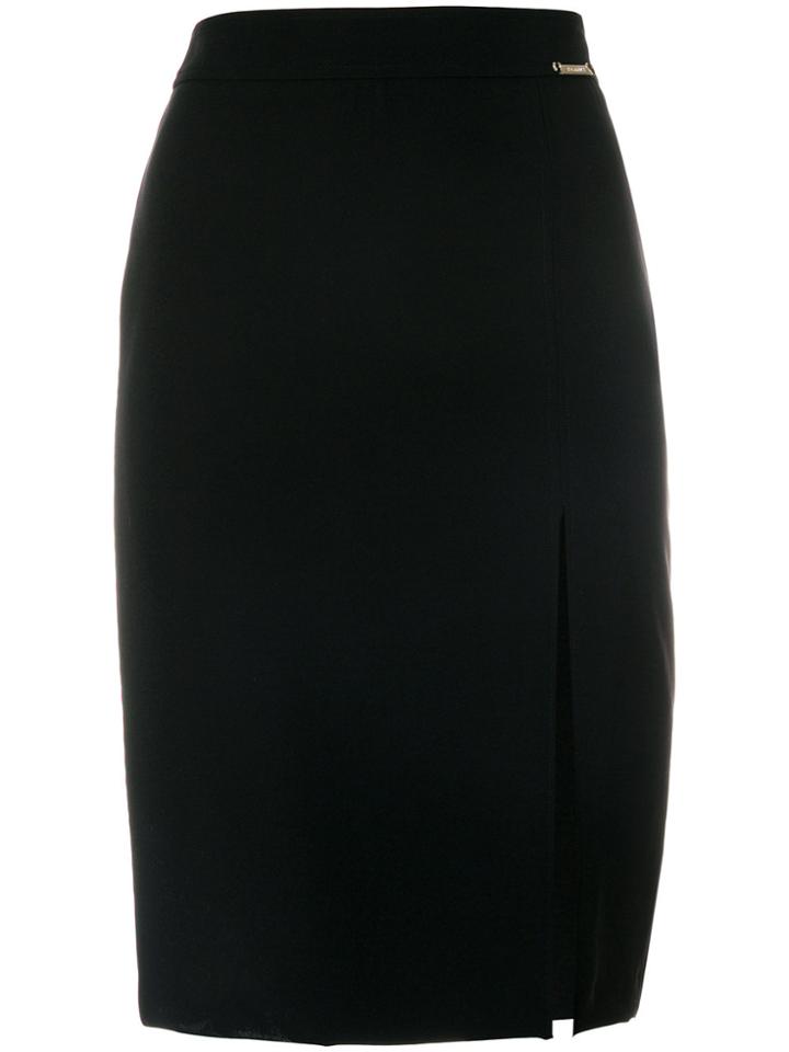 Twin-set Open Slit Skirt - Black