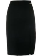 Twin-set Open Slit Skirt - Black