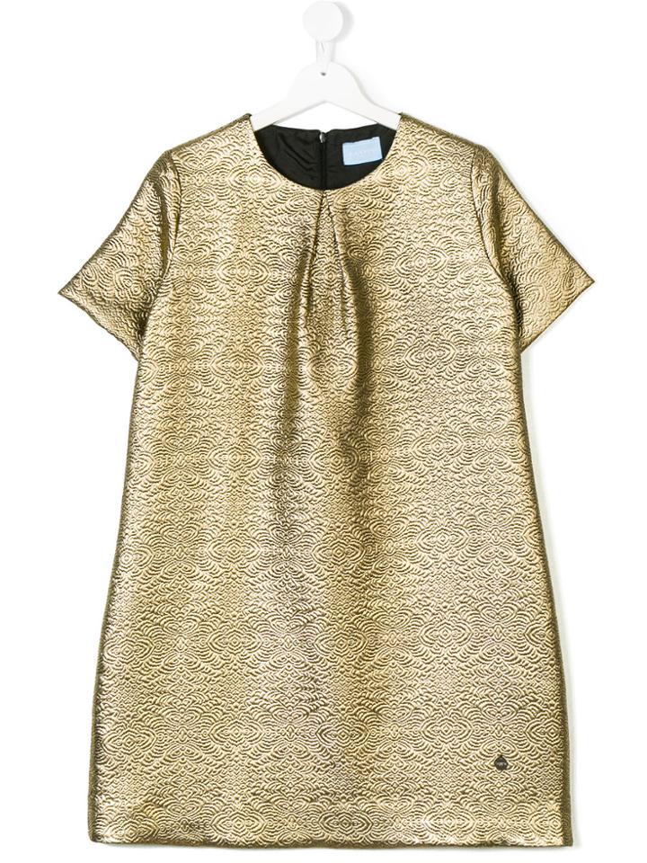 Lanvin Petite Patterned Shift Dress - Metallic