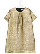 Lanvin Petite Patterned Shift Dress - Metallic