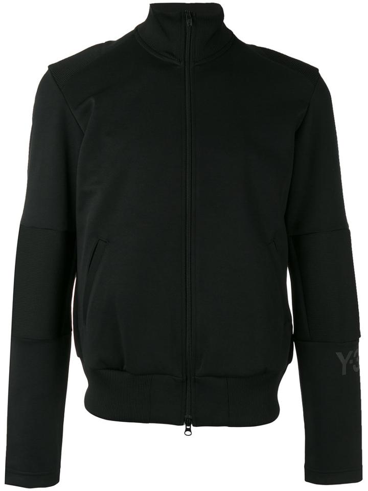 Y-3 Zip Up Jacket, Men's, Size: Medium, Black, Polyester/cotton
