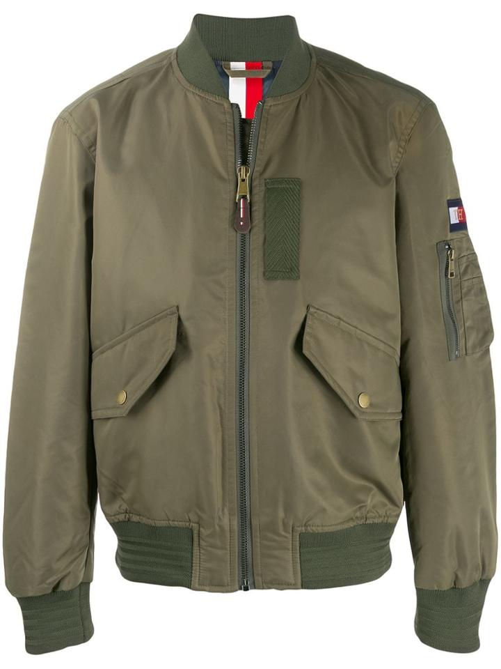Tommy Hilfiger Padded Bomber Jacket - Green