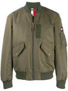 Tommy Hilfiger Padded Bomber Jacket - Green