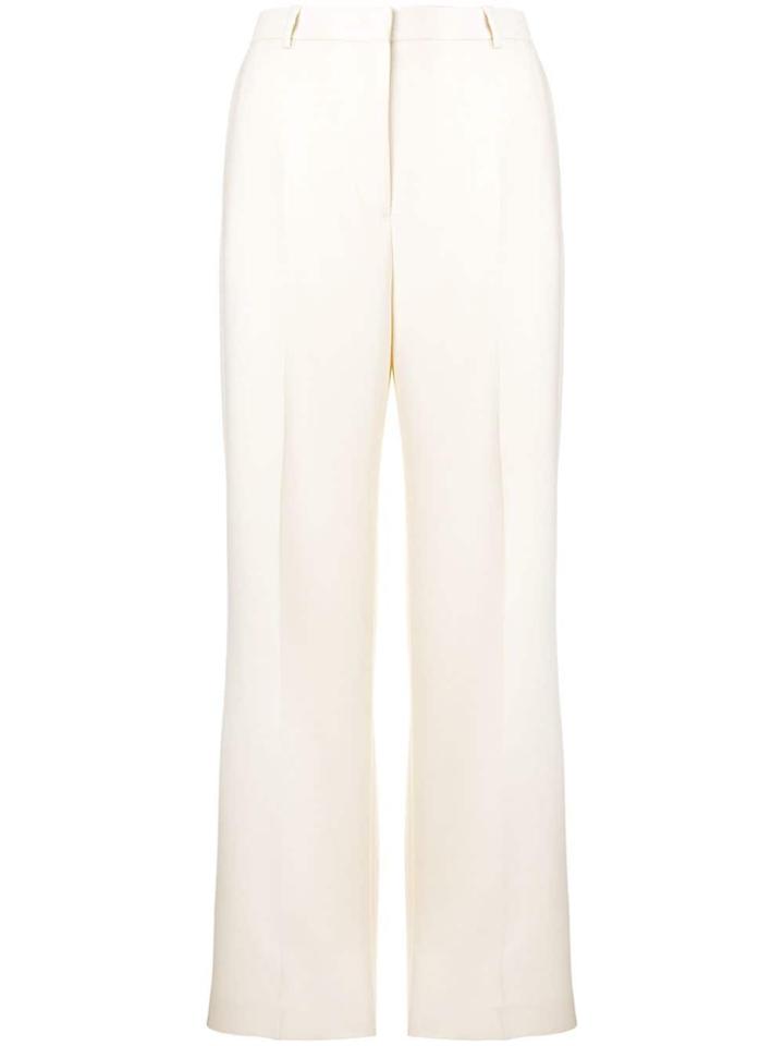Jil Sander Wide Leg Tailored Trousers - White