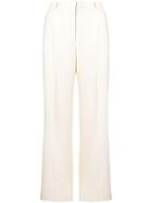 Jil Sander Wide Leg Tailored Trousers - White