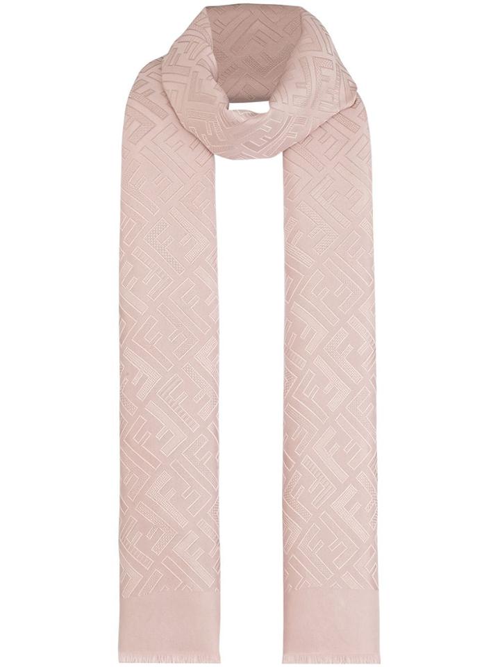 Fendi Ff Motif Scarf - Pink