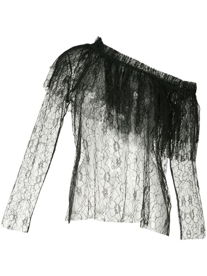 Alice Mccall Day Dreamer Sheer Blouse - Black