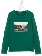 Finger In The Nose 'camping' T-shirt, Boy's, Size: 14 Yrs, Green