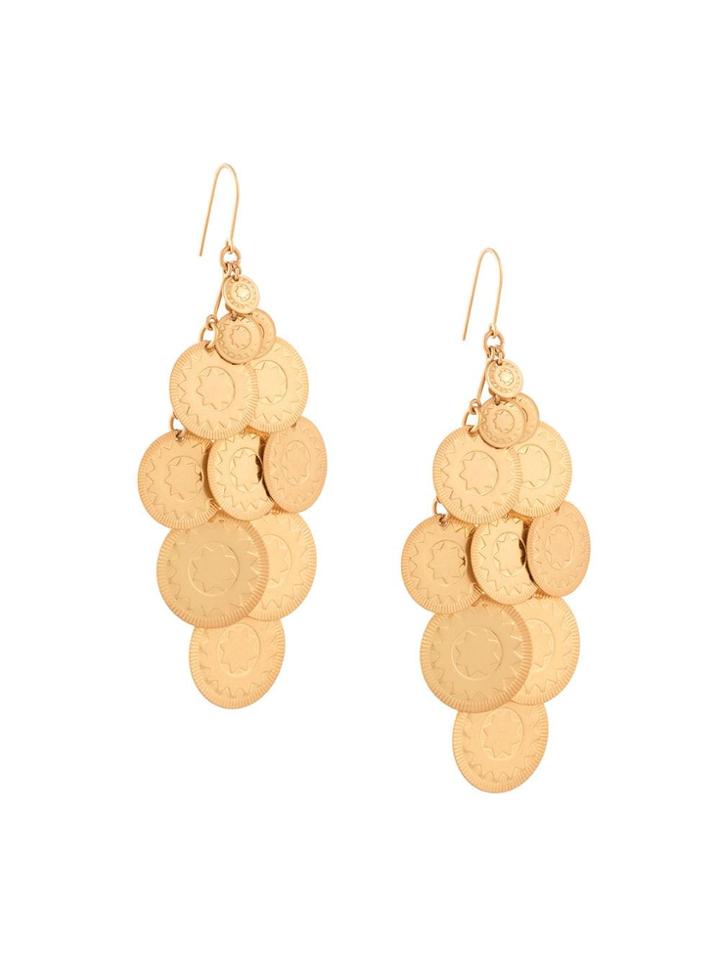 Tory Burch Coin Chandelier Earrings - Gold