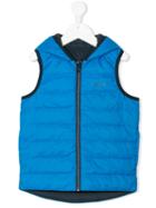 Boss Kids - Hooded Gilet - Kids - Feather Down/polyamide-8 - 6 Yrs, Blue