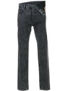 Y / Project Asymmetric Waist Jeans - Black