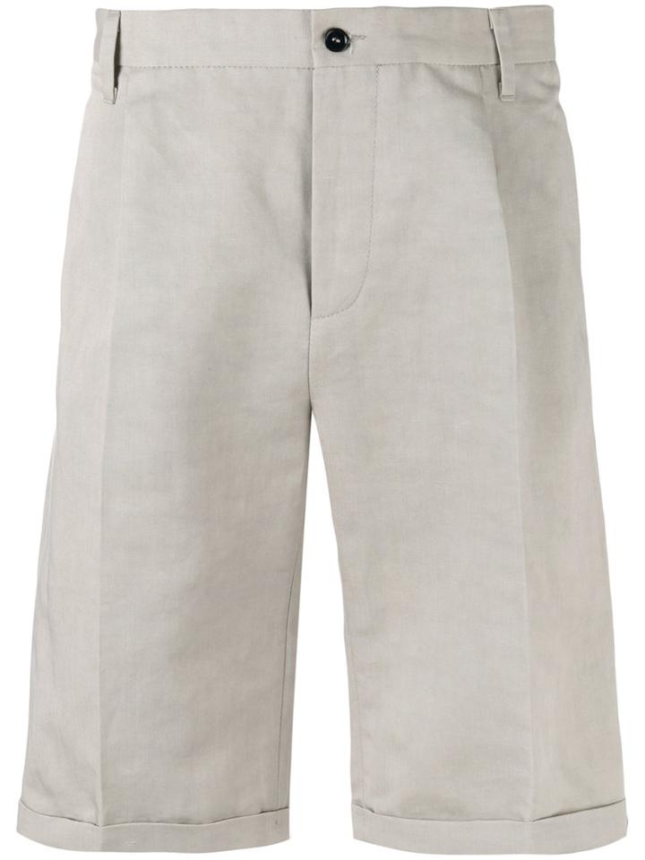 Mp Massimo Piombo Classic Chino Shorts, Men's, Size: 54, Nude/neutrals, Cotton