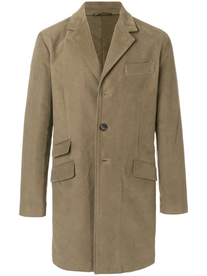 Aspesi Single-breasted Coat - Green