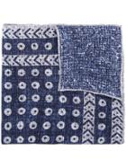 Brunello Cucinelli Abstract Pattern Scarf - Blue