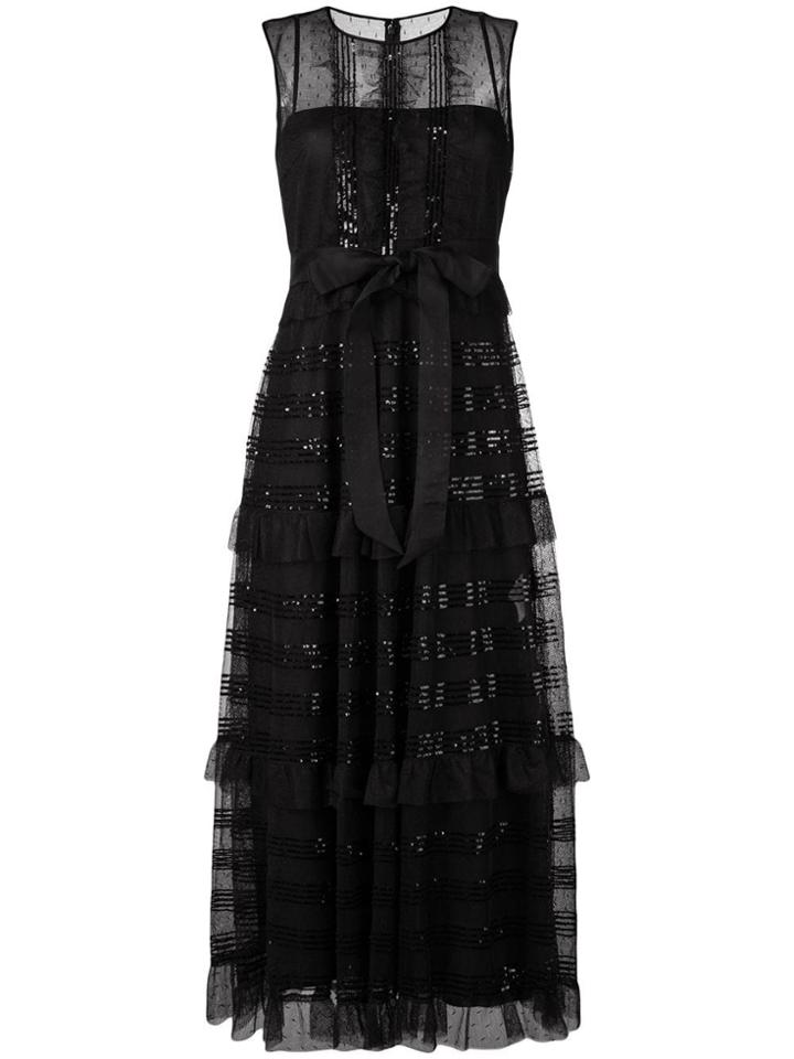 Red Valentino Microsequin Tulle Dress - Black
