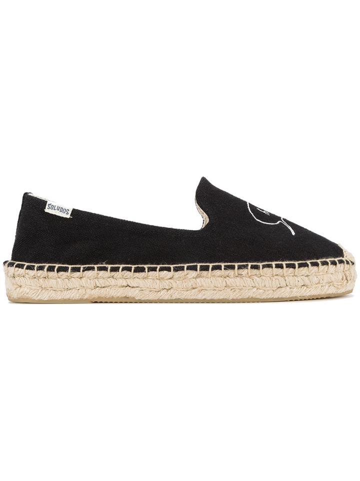 Soludos Hi And Hey Espadrilles - Black