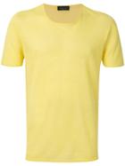 Roberto Collina Round Neck T-shirt - Yellow & Orange