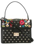 Red Valentino Sequinned Flower Tote