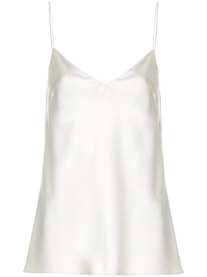 Galvan V-neck Slip Camisole - White