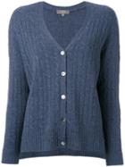 N.peal - Cashmere Oversize Box Cable Cardigan - Women - Cashmere - S, Blue, Cashmere