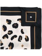 Max Mara Studio Leopard Print Border Scarf - Nude & Neutrals